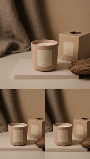 Blush Sand rose-inspired candle