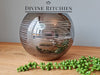 Rounded Glass Vase Silver