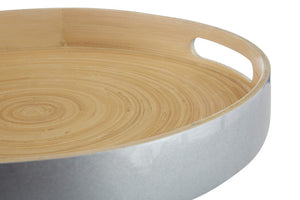 Silver Bamboo Tray