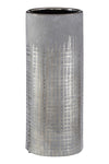 Silver Matte Textured Flower Vase